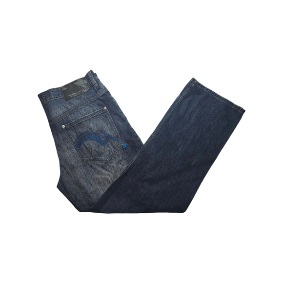 Vintage Y2K Men's Rocawear Regular Fit Jeans Blue 38